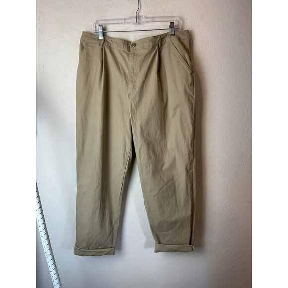 ASOS Design Tan Khaki Pants US 14 Good Preowned Condition - Picture 2 of 5